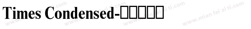 Times Condensed字体转换